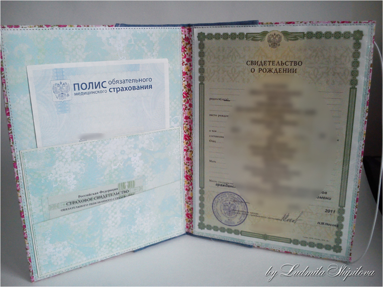 Джинсово-хлопковая папочка для документов...