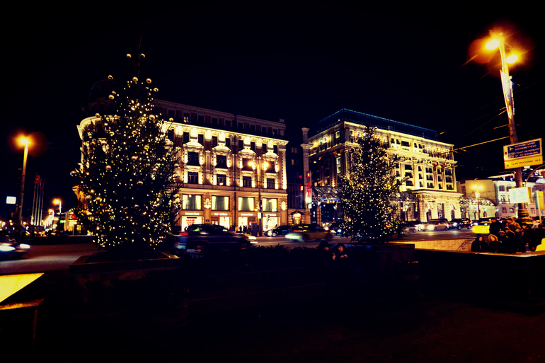 Прогулка по рождественской Москве!