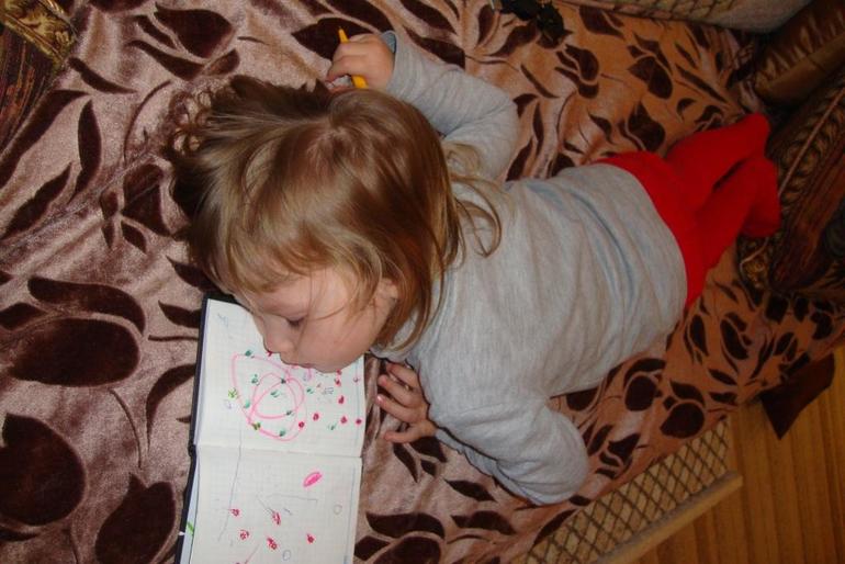 Пока мама мыла посуду...