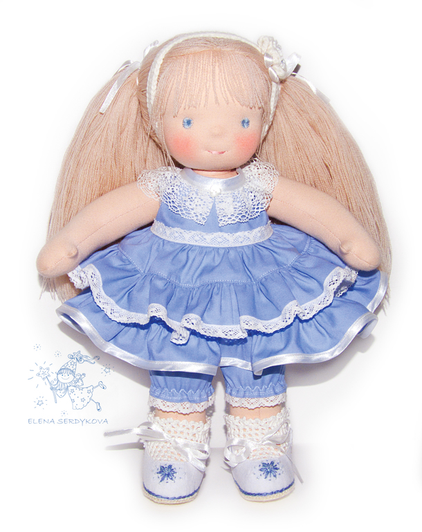 вальдофская кукла Снежиночка