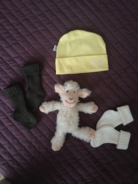 Первые вещички моего зайчика)