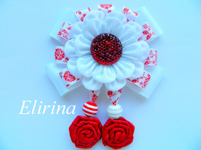 Повязочка и брошка для маленькой принцессы