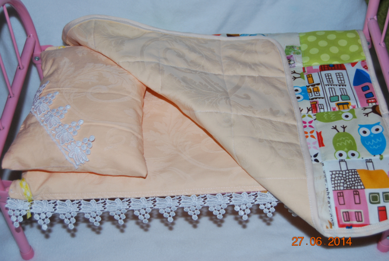 Лоскутный мини-пледик))