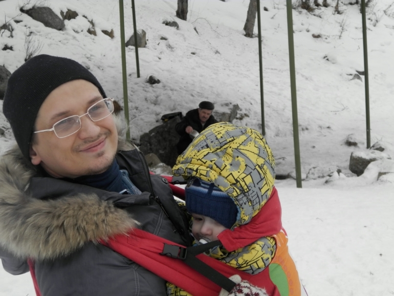 слингопрогулка слингопапы