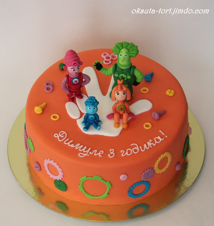 Торт "Фиксики-3"
