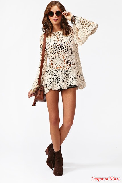 Кто-нибудь вязал такую тунику?