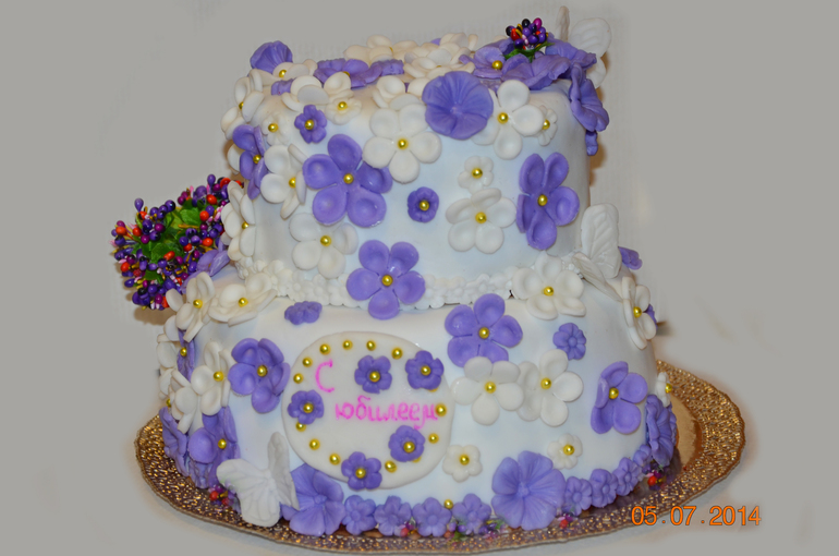 Цветочный тортик.