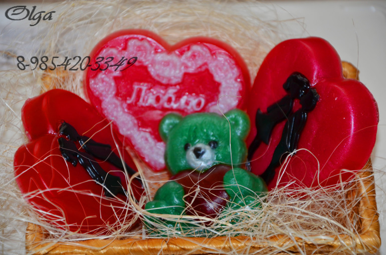 Вот такие наборчики ко дню святого Валентина.