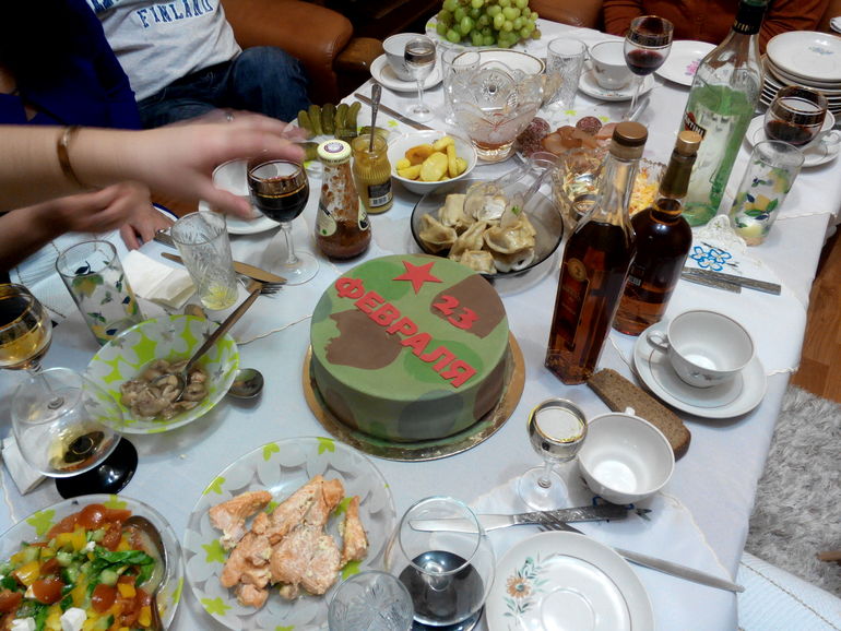 Торт на 23 февраля