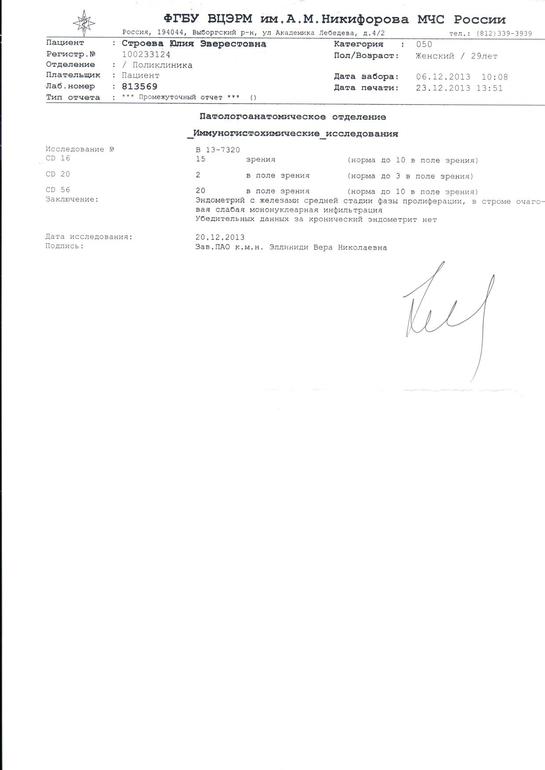 Помогите расшифровать результаты биопсии