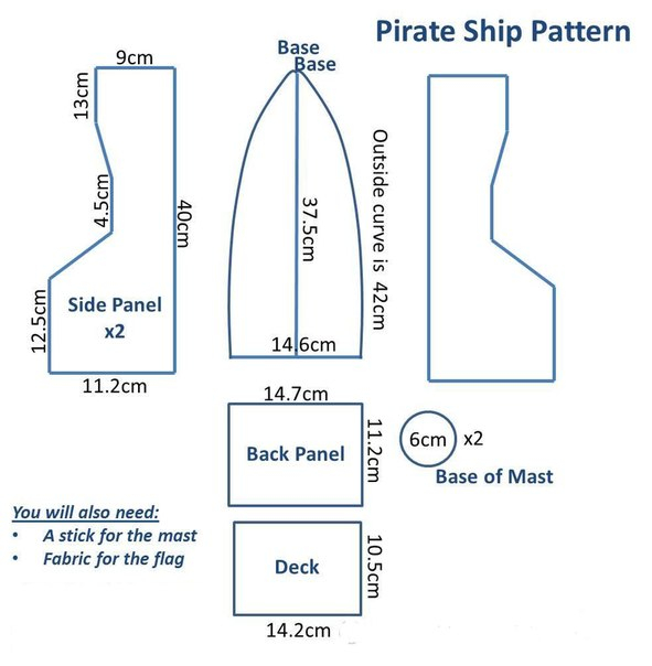 Корабль из коробки своими руками