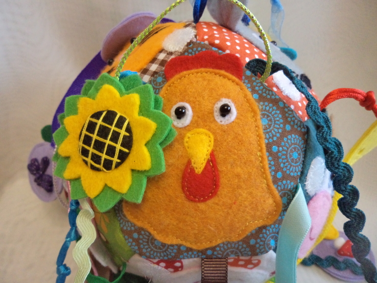 Развивающий мячик "Кто что ест"