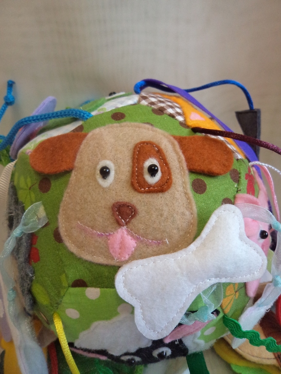 Развивающий мячик "Кто что ест"