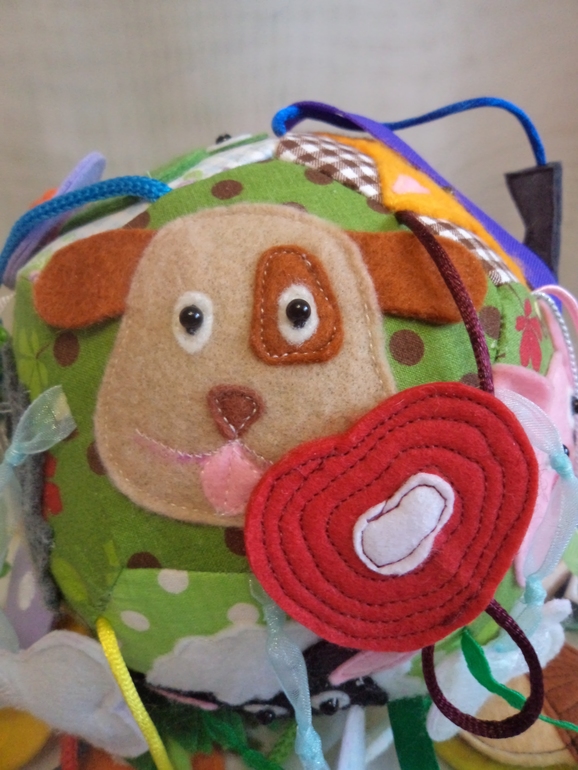 Развивающий мячик "Кто что ест"