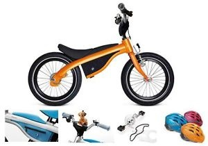 Крутецкий BMW KIDSBIKE - беговел + педали, красный и оранжевый