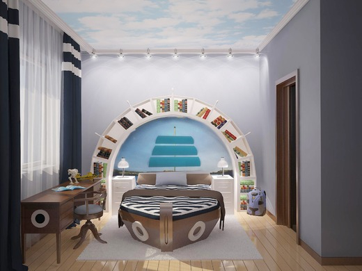 Кровать корабль где купить?Или под заказ?