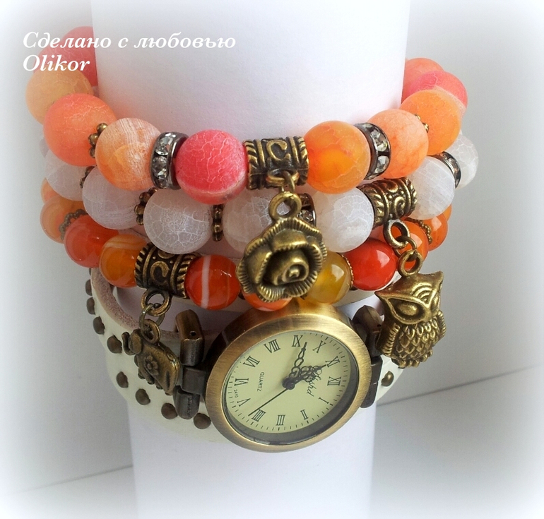 Сет с часами "Оранжевое настроение"
