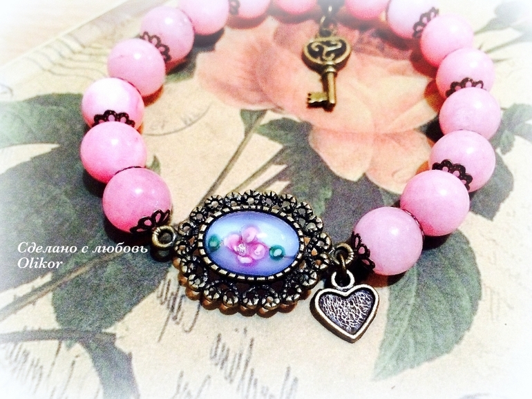 Авторские браслеты из агата "Винтаж"