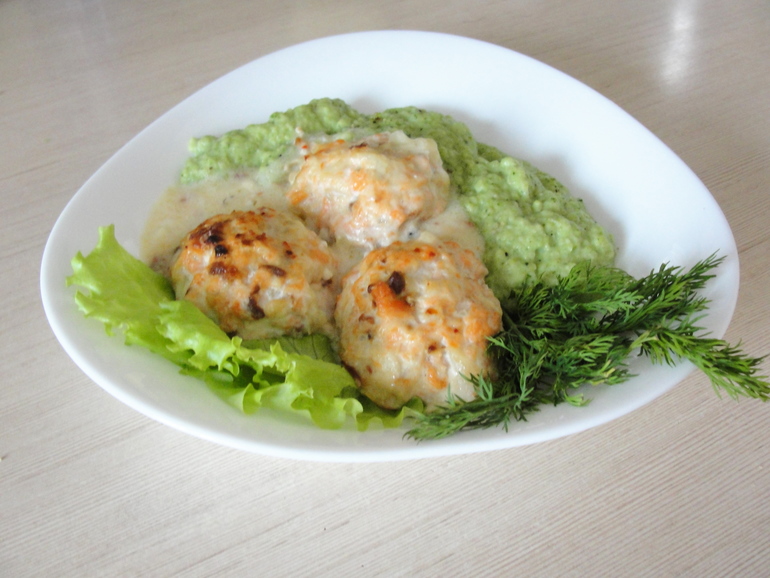 Пюре из брокколи и сельдерея