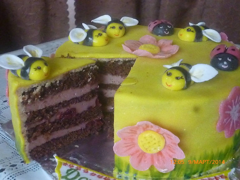 тортик для моих любимых дочек