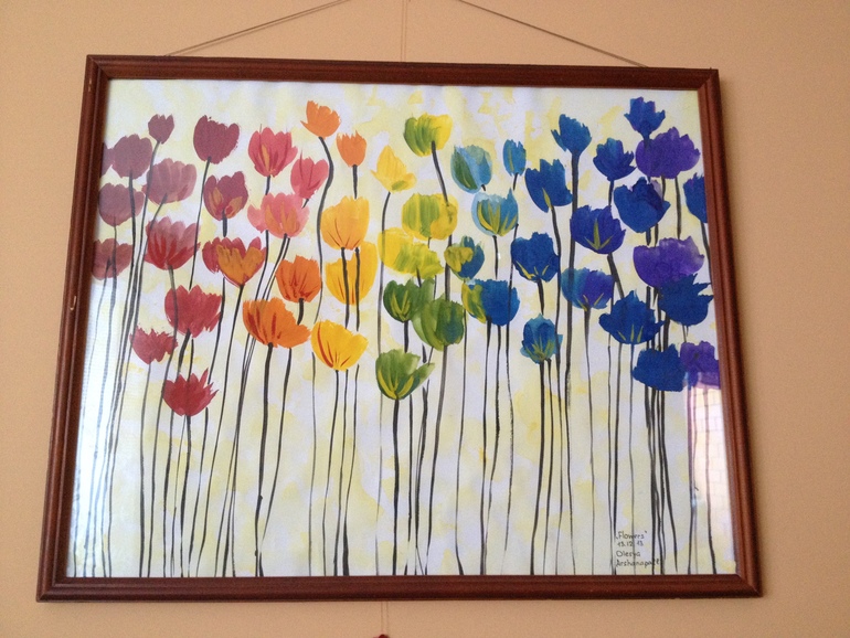 Разноцветные маки..