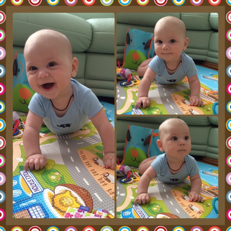 Мы сегодня встали на ручки ;)