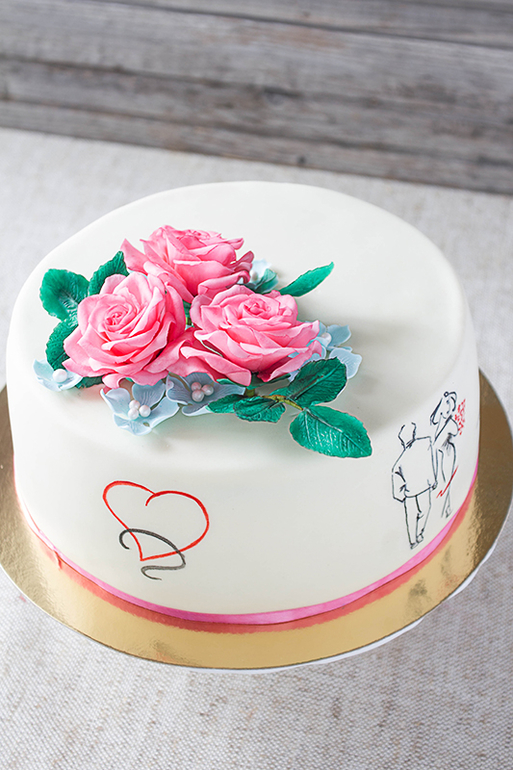 Романтичный торт