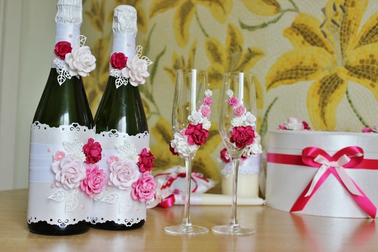 оформление свадебных аксессуаров