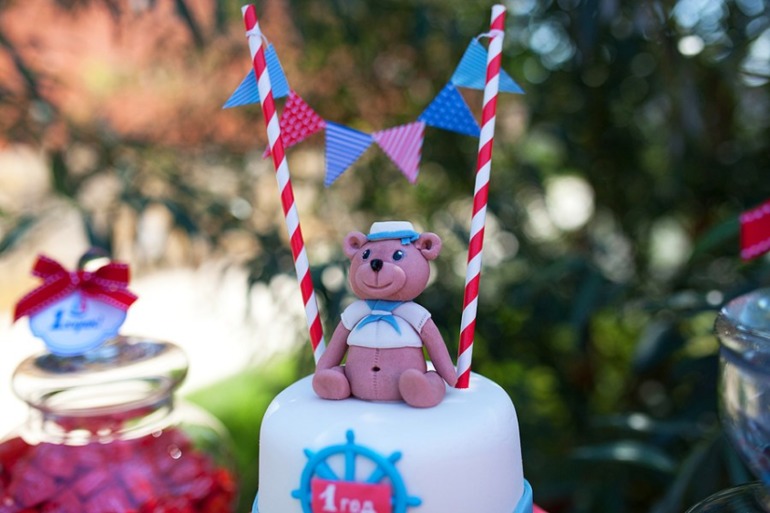 Оформление Дня Рождения в морском стиле для тройняшек