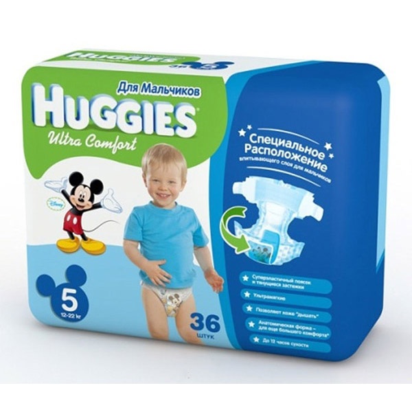 Памперсы Huggies - Ultra Comfort Для Мальчиков