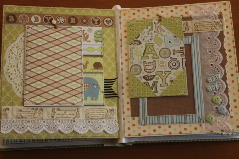 Альбом для мальчика о первом годе жизни