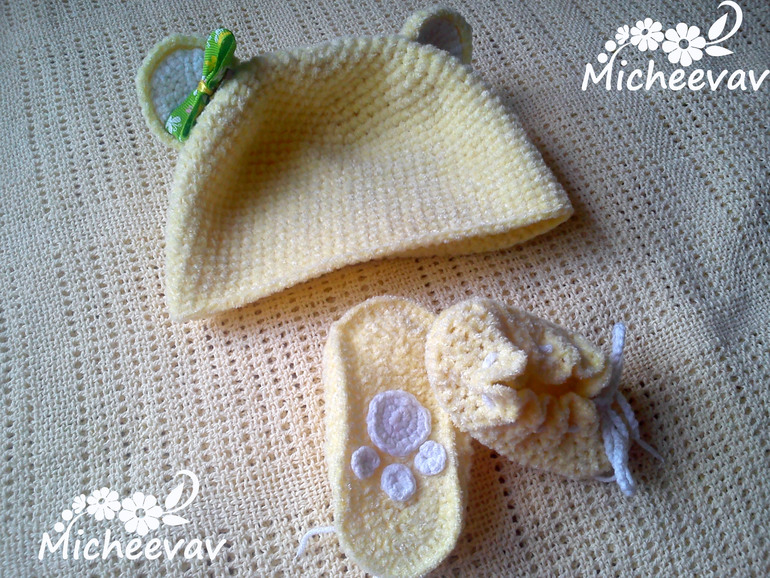 Комплект для первой фотосессии)) Плюшевый мишка.