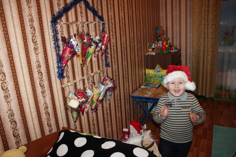 Адвент-календарь и письмо от дедушки Мороза!!!!!!