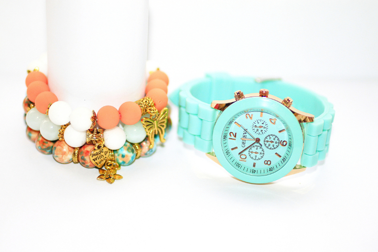 Комплект с часами "Краски лета"