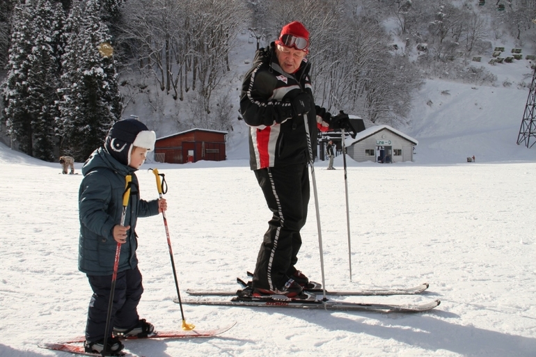 Первые лыжи...
