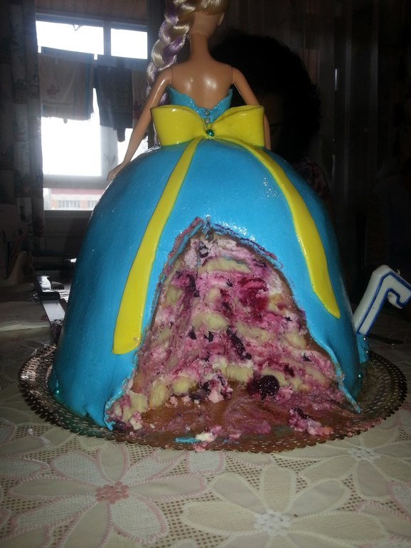 Торт кукла