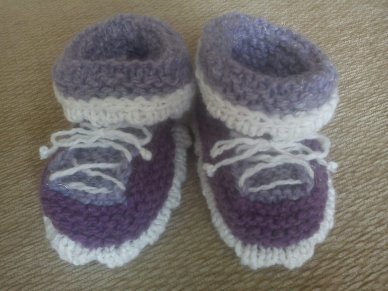 Первые вязалки для сыночка