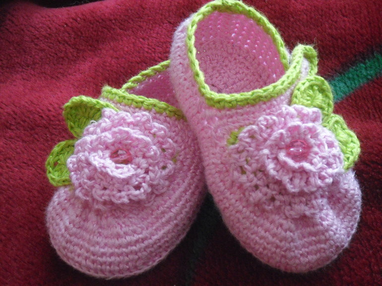 Моя вязанная обувь для деток
