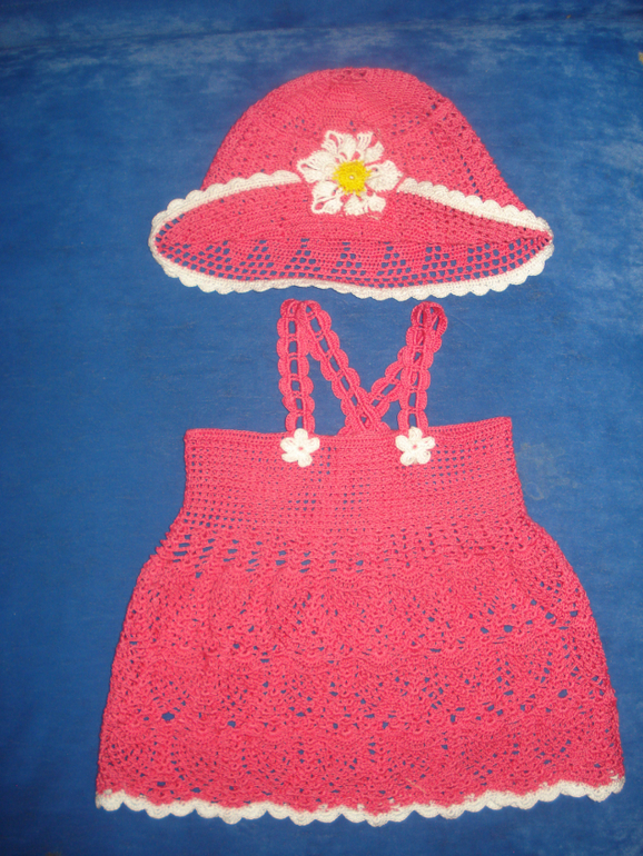 Сарафанчик и панамка крючком