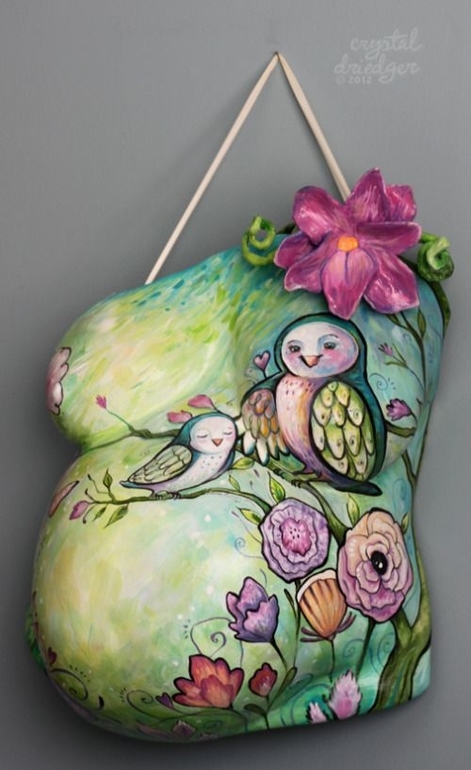 Идеи для фотосессии беременных, часть 3 "Боди арт животиков""