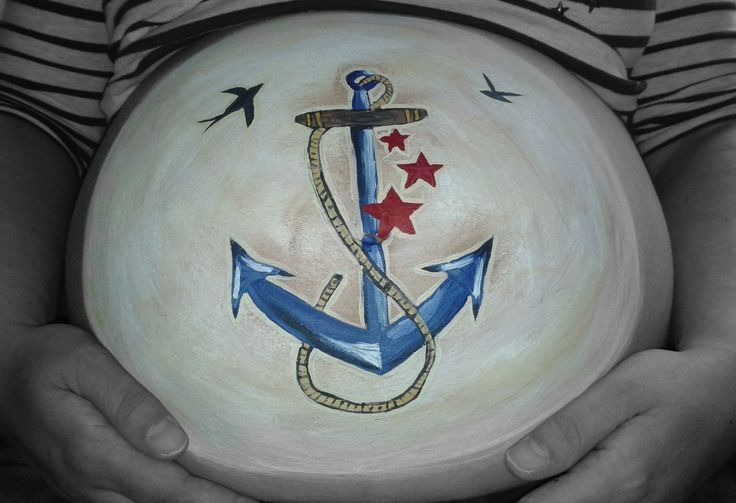 Идеи для фотосессии беременных, часть 3 "Боди арт животиков""