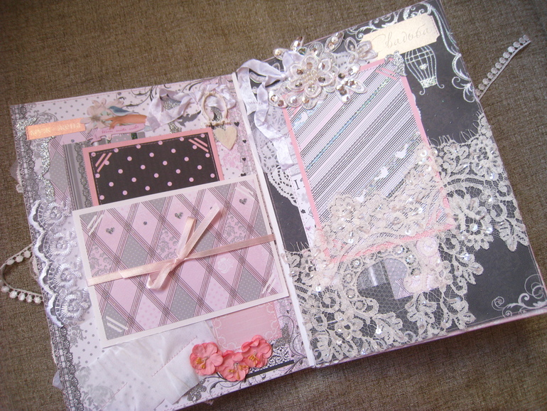 Красивый и элегантный свадебный альбом ручной работы! Продается!