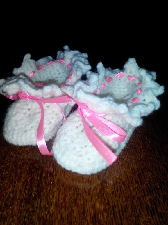 Пинетки крючком для начинающих