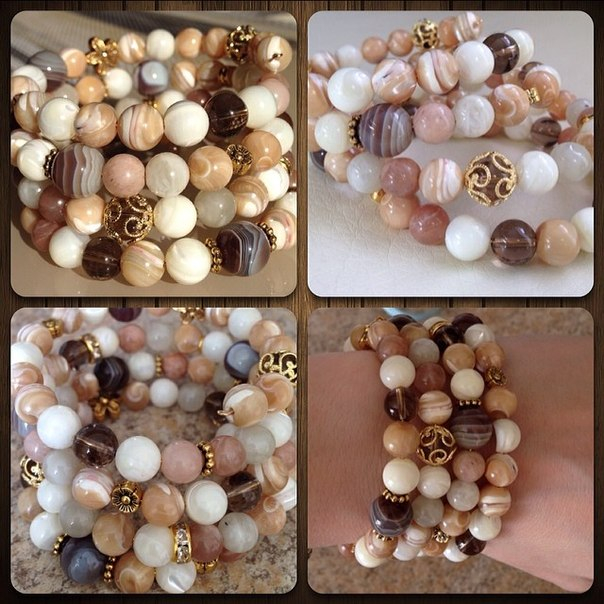 Браслеты из натуральных камней ручной работы, к 8 марта и не только!!! Для Вас и Ваших маленьких модниц!!