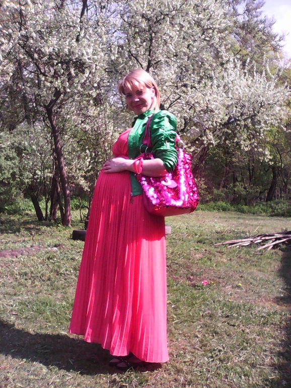 27я неделька, мое первое фото с животиком