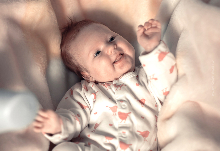 Таня, Саша, Денис и малышка Лерочка