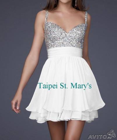 продается новое белое платье р-р S