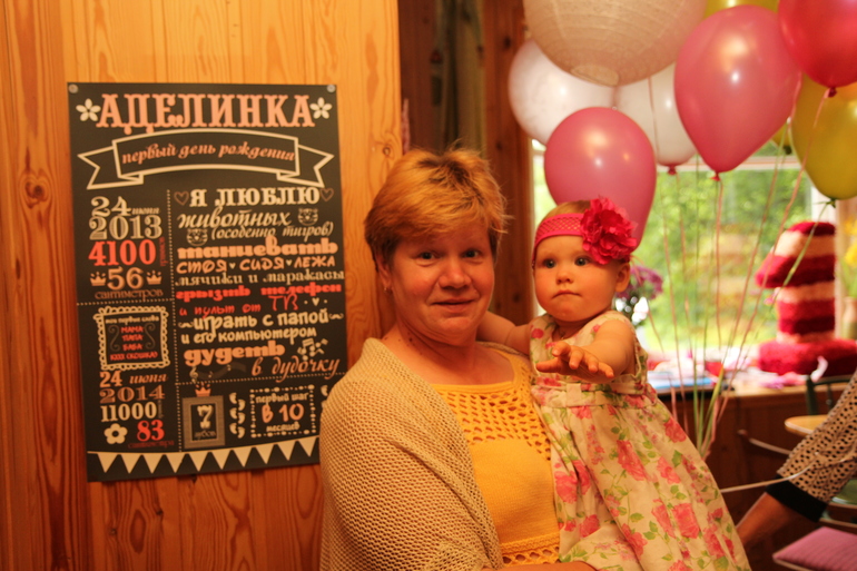 Аделинке-малинке год! Двухдневное отмечание )))