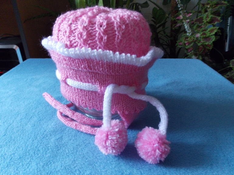 Шапочка "Розовая нежность"