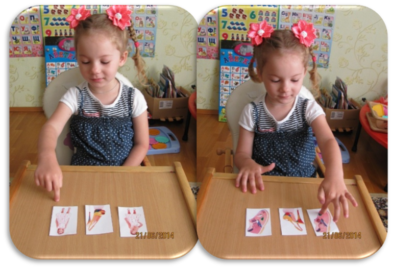 Отчет  по занятию  "Одежда-обувь" (Шичида для самых маленьких)